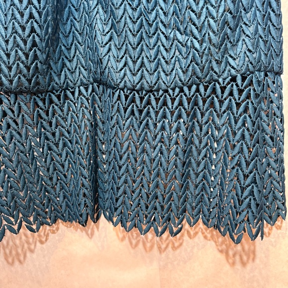 Kay Unger Tatum Dress in Teal Blue Size 18 - Picture 8 of 11